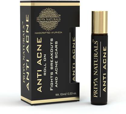 Priya Naturals Handcrafted Ayurveda Anti Acne Roll On , Reduce Pimples, Acne & Acne Scars