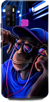 MP ARIES MOBILE COVER Back Cover for Infinix Hot 9, MONKEY FUNNY MONKEY DJ MONKEY