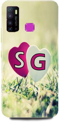 MS STYLISH Back Cover for Infinix Hot 8, S LOVES G NAME S NAME G LETTER ALPHABET S LOVE G NAME