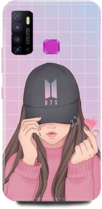 Ignite Back Cover for Infinix Hot 8, BTS ARMY GIRL CUTE GIRL