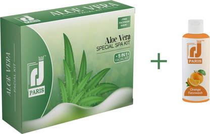 R J PARIS Professional ALOE VERA SPECIAL SPA Facial Kit 500 g + 100 ml Free Orange Face Wash ,Premium Range For Fairness, Whiting, Skin, Instant Glow, Way to use facial kit, Fairness, Whiting, Skin, Instant Result Without Damage Skin Make In India