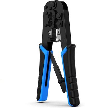 Svojas Cords & Cables Metal Dual Modular Networking Telecom RJ45 RJ11 RJ12 Crimper Tool Dual Modular Crimping Tool Manual Crimper