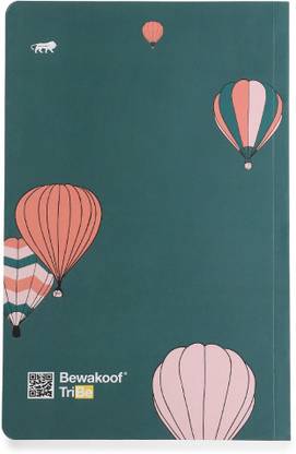 BEWAKOOF Live Free Regular Notebook Ruled 130 Pages