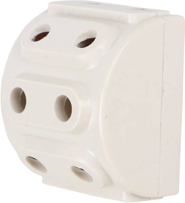 KLICK 5-Way 2 Pin Multi-Plug Socket, Heavy Duty Multiplug for Safe & Easy Operation, Electrical Accessories for Domestic and Commercial Use (Pack Of 10) 16 A Two Pin Socket