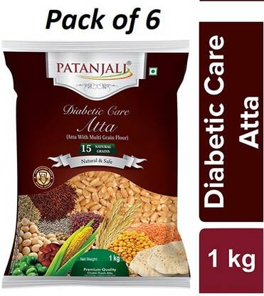 PATANJALI DIABETIC ATTA 1kg (pack of 6)