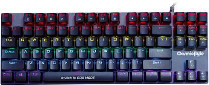 Cosmic Byte CB-GK-26 Pandora TKL Mechanical Keyboard Outemu Red Switches Wired USB Tenkeyless Gaming Keyboard Compatible with Desktop, Laptop, Mac