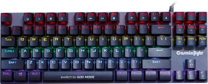 कॉस्मिक बाइट CB-GK-25 Pandora TKL Mechanical Keyboard Outemu Blue Switches वायर्ड USB गेमिंग कीबोर्ड