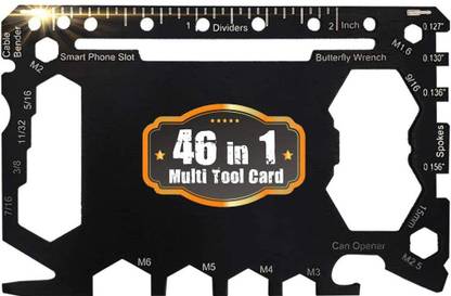 VOID Multi Purpose Heavy Duty 46 in 1 EDC Survival Multitool - X-Card Pocket Tool Multi Tool
