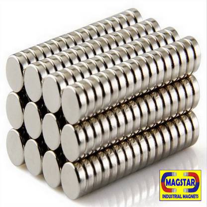 MAGSTAR Neodymium Magnets D5-mm x T1.5-mm Grade N35 Multipurpose Office Magnets Pack of 200