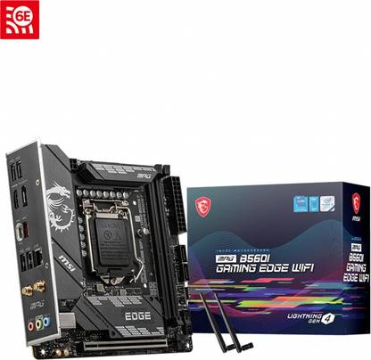 MSI MPG B560I GAMING EDGE WIFI LGA 1200Socket ATX Intel B560  Chipset DDR4 Motherboard for Desktop
