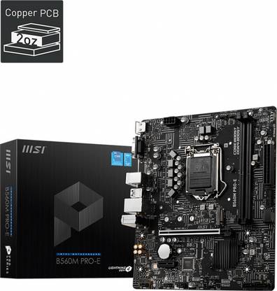 MSI B560M PRO-E LGA 1200Socket ATX Intel B560  Chipset DDR4 Motherboard for Desktop