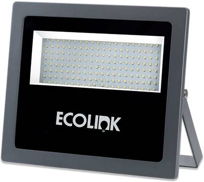 EcoLink 919415911050 150W Waterproof Clear Glass LED Outdoor Flood Light (Cool White) Flood Light Outdoor Lamp