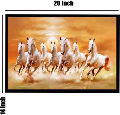 VUF horse Painting set of 01pcs 12x18 each. Acrylic 12 inch x 18 inch Painting