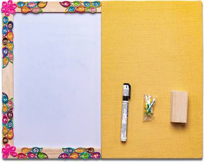Ivei Pin board + whiteboard - paper quilling work Combination Board Bulletin Board