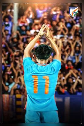 Sunil Chhetri Football Player Matte Finish Poster Paper Print