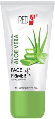 RED4 Aloe Vera Face Primer Hydrating & Moisturizing Your Face For All skin Type Primer  - 30 ml