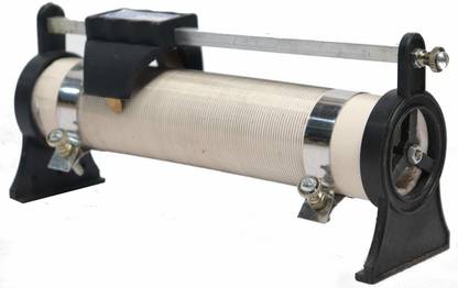 Spylx Variable Sliding Rheostat 6 inches 100 ohms 1 ampere with Metal Foot for Resistance Variance in Physics Lab Instruments and Equipment Kit Rheostat