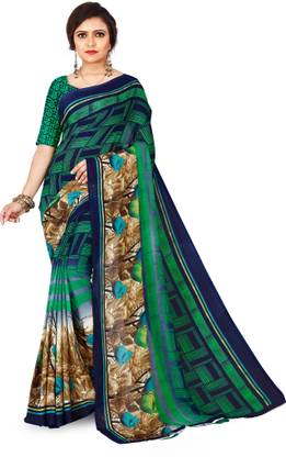 kashvi sarees Daily Wear Georgette Saree with Unstitched Blouse