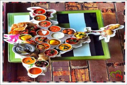 AK GRAPHICS 50 cm Indian food kitchen wall sticker (size-75x50 CM) Self Adhesive Sticker