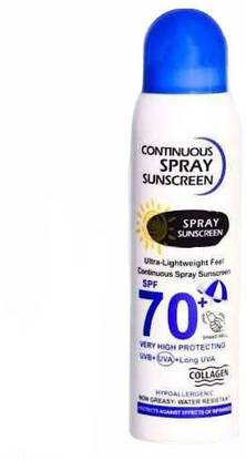 COLLAGEN Sunscreen - SPF 50 PA++ Continuous Spray Sunscreen SPF 70+