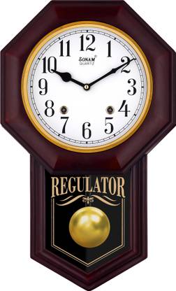 SONAM Analog 27 cm X 45 cm Wall Clock