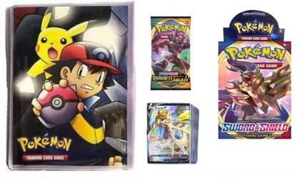 Stager Pokemon Shield & Sword Trading With 2 Packet Cards Album .(Combo Pack)