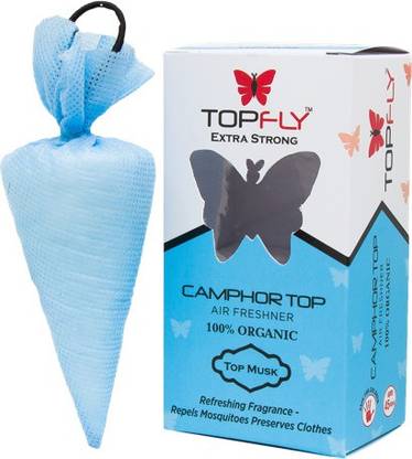 TOPFLY Musk Refill CamPure Camphor Cone - Room, Car and Air Freshener & Mosquito Repellent ,Top Musk, Pack of 4