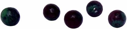 SATYAMANI Heat Processed Stone Ruby Zoisite Beads 8 mm (Set of 05 pc.)