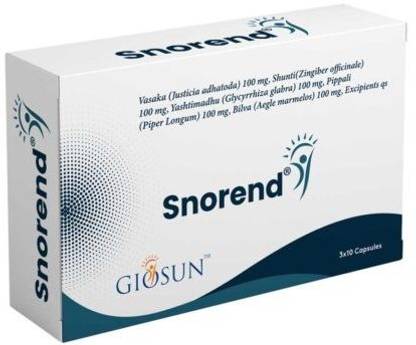 GIOSUN Snorend 500mg Veg Capsules
