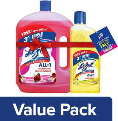 Lizol Disinfectant Surface and Floor Cleaner Floral