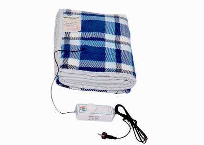 Winter Warm Checkered Single Electric Blanket for  Mild Winter