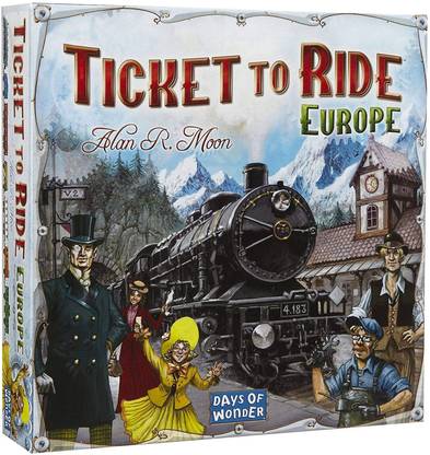 ARNIYAVALA Ticket to Ride Europe Board Game | Ages 8+ | For 2 to 5 players | Average Playtime 30-60 Minutes Money & Assets Board Game