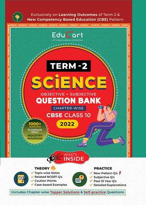 Educart Term 2 Science Cbse Class 10 Objective & Subjective Question Bank 2022