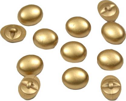 The Design Cart Golden Oval High Gloss Acrylic Buttons Acrylic Buttons