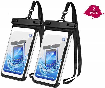 TARKAN Pouch for IPx8 TPU Mobile Phones, Universal Dry Bag IPx8 Case Compatible Upto 6.5" (2-Pack )