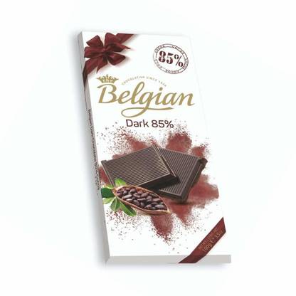 The Belgian 85% Dark Bar Chocolate Bars