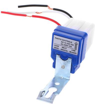 SunRobotics AS-10 220V 10A Automatic On Off Photocell Street Light Switch Waterproof Light Sensor Switch Electronic Components Electronic Hobby Kit
