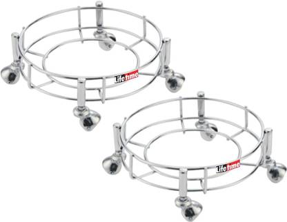 Lifetime Lifetime Cylinder Trolley - Pack of 2 Pieces, Steel Gas Cylinder Trolley