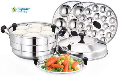Flipkart SmartBuy Induction And Standard Idly Cooker with Steamer Plate Induction & Standard Idli Maker (5 Plates , 21 Idlis ) Induction & Standard Idli Maker