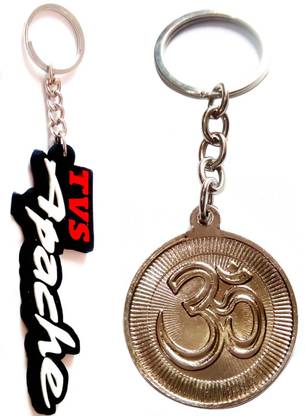TVS Apachea and lord Om metal keychain Key Chain