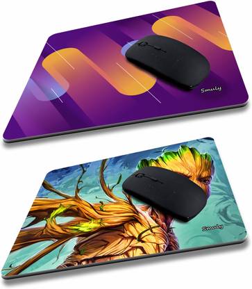 SMULY CRISS CROSS PATTERN COMBO & GROOT MOUSE PAD Non-Slip I Am Capable of Amazing Things, Motivational Quotes Printed Mouse Pad for Gaming Computer, Laptop, PC Mouse Pad (Multicolor) Non Slip Base Mousepad