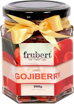frubert Dried Gojiberry - 100gm ( Gluten Free, Vegan and No Preservative) . Goji Berries
