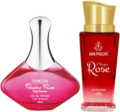 Buy John Phillips Panama Rose \u0026 Magic Rose | Eau De French Perfume Combo  Gift Set For Women Pack of 2 Eau de Parfum - 160 ml Online In India |  Flipkart.com