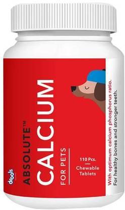Drools Absolute Calcium Tablet- Dog Supplement 0.15 kg Dry Adult Dog Food