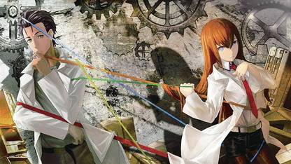 Steins Gate Okabe Rintarou Makise Kurisu Time Travel Matte Finish Poster Photographic Paper