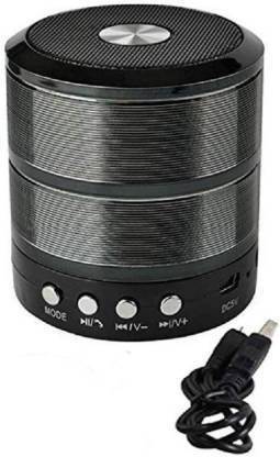 Mrs Simin WS 887 with FM, Memory Card Slot, USB Pen Drive Slot, AUX Input Mode - Black 5 W Bluetooth Speaker