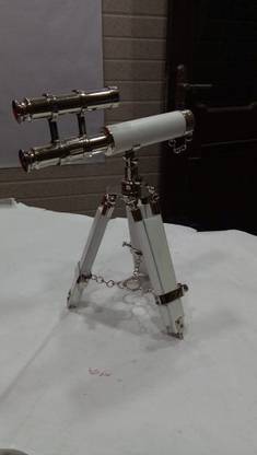 S J Smart Double Barrel Chrome Finish Reflecting Telescope