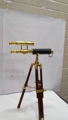S J Smart Double Barrel with Wooden Tripod Stand Reflecting Telescope