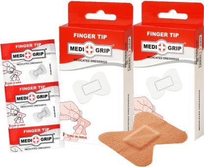 Medigrip Finger Tip First Aid Plaster (Pack of 200) Adhesive Band Aid