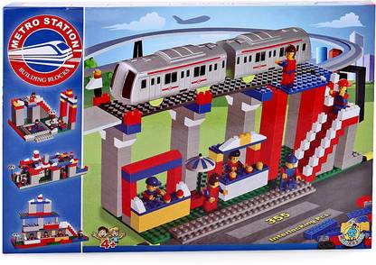 ARNIYAVALA Metro Station Building Block Set Multicolour - 355 Pieces